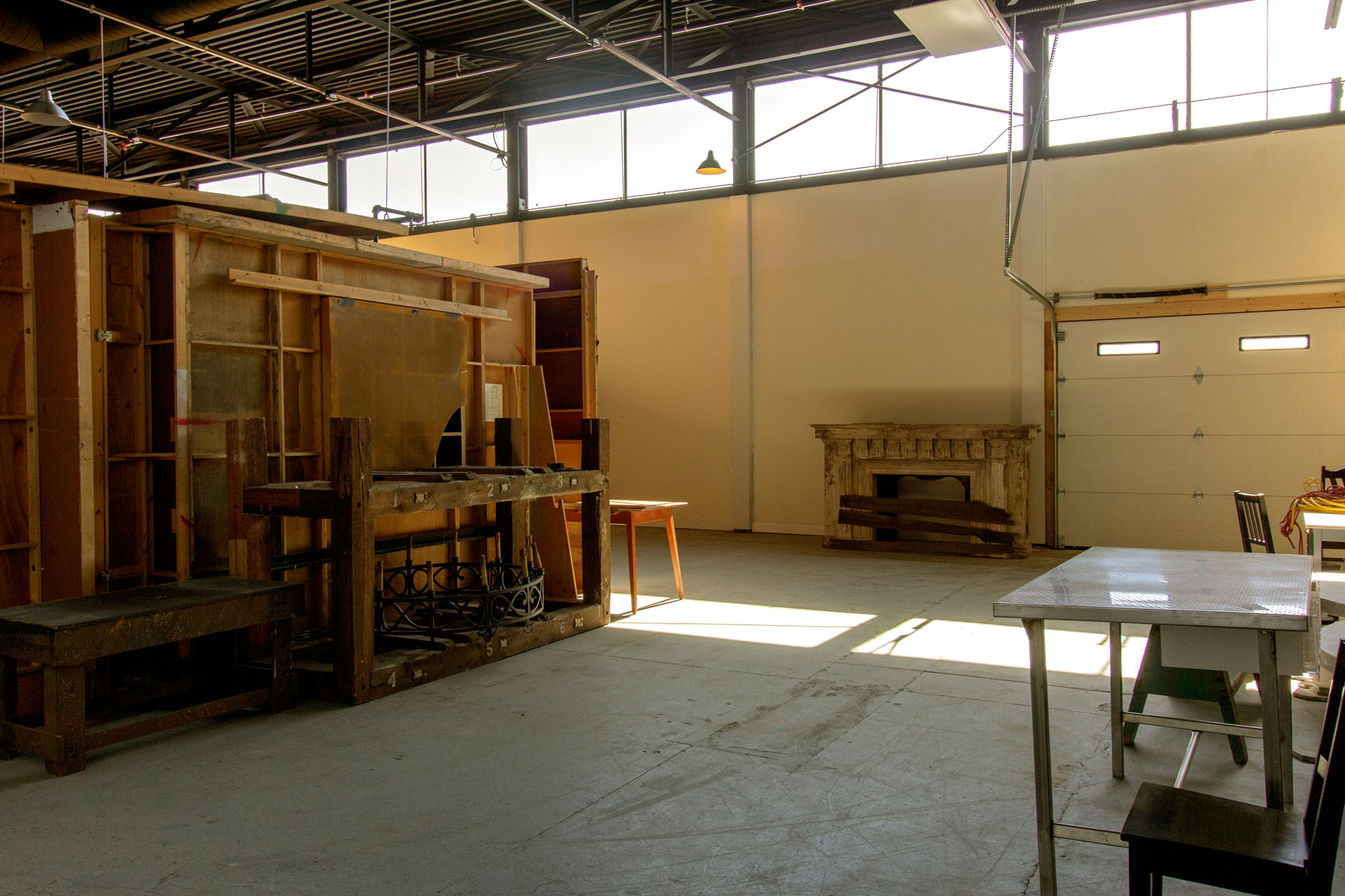 set from the television series LOST GIRL is set up in Brantford