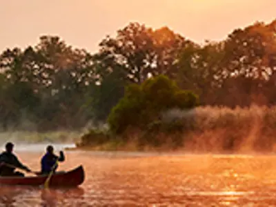 paddling on the Grand River