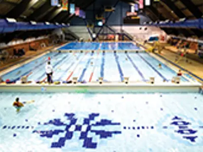 the 65 metre pool at the Wayne Gretzky Sports Centre