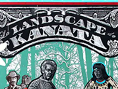   La Landscape de Kanata, 2017 by Artists: Dave Hind and the Aluminum Quilting Society, Jason Dong, Thomas Anderson, Bonnie Whitlow, Ralph Heather, Shana Elijah, Daniel Hill, Arlene Laskey, Steph Jacobs, and Andrea Flockhar